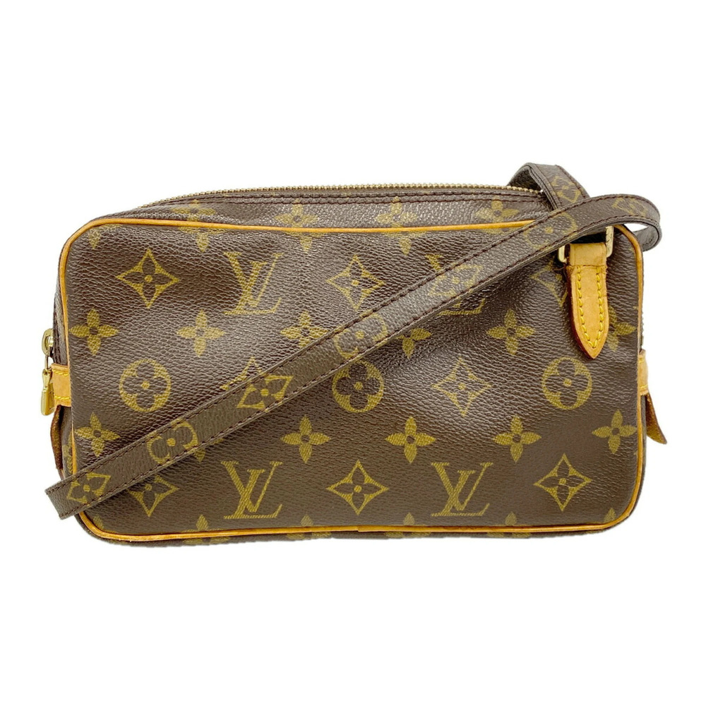 Louis Vuitton Monogram Pochette Marly Bandoulière Shoulder Bag M51828 Brown W...